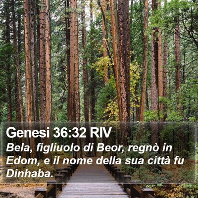 Genesi 36:32 RIV Bible Verse Image