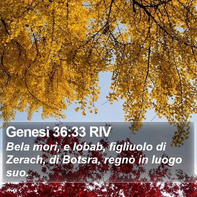 Genesi 36:33 RIV Bible Verse Image