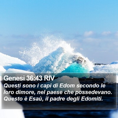 Genesi 36:43 RIV Bible Verse Image