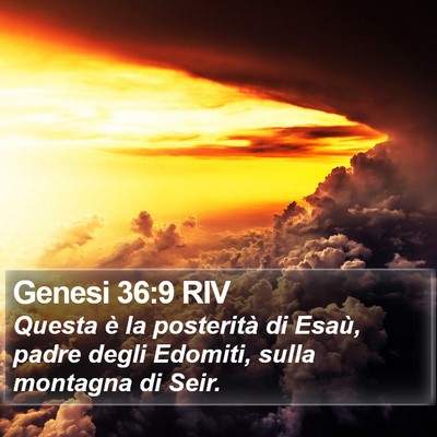 Genesi 36:9 RIV Bible Verse Image
