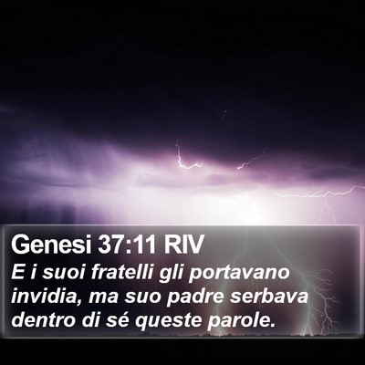 Genesi 37:11 RIV Bible Verse Image