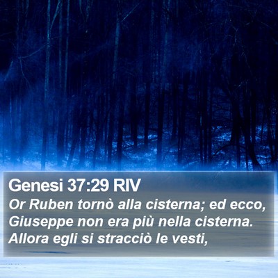 Genesi 37:29 RIV Bible Verse Image