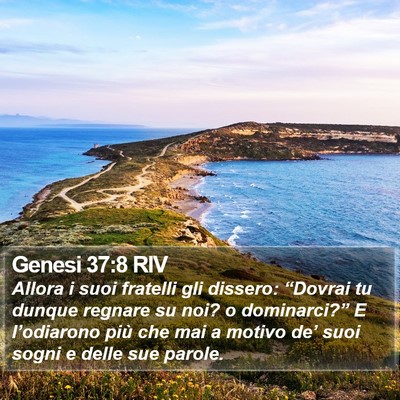 Genesi 37:8 RIV Bible Verse Image