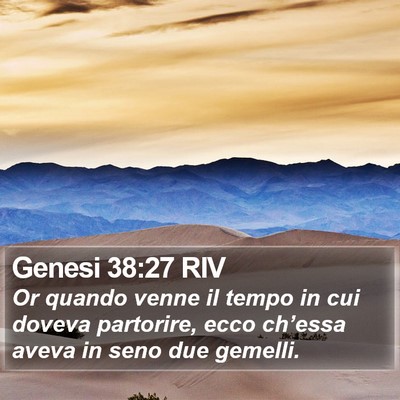 Genesi 38:27 RIV Bible Verse Image