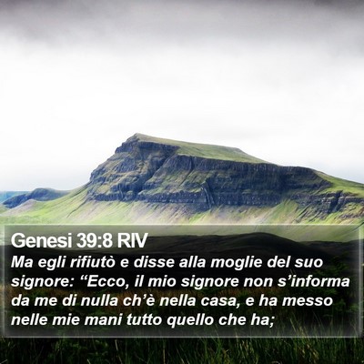Genesi 39:8 RIV Bible Verse Image
