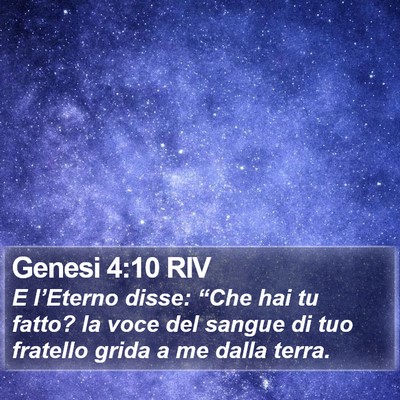 Genesi 4:10 RIV Bible Verse Image