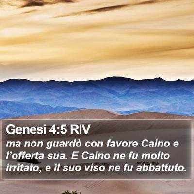 Genesi 4:5 RIV Bible Verse Image