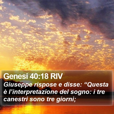Genesi 40:18 RIV Bible Verse Image