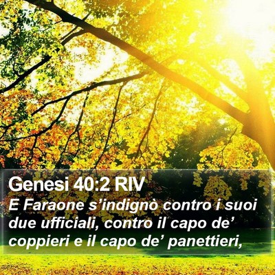Genesi 40:2 RIV Bible Verse Image