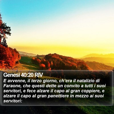 Genesi 40:20 RIV Bible Verse Image