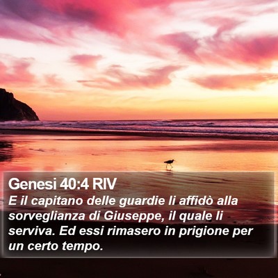 Genesi 40:4 RIV Bible Verse Image