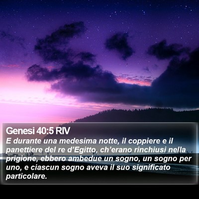 Genesi 40:5 RIV Bible Verse Image