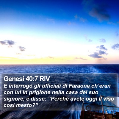 Genesi 40:7 RIV Bible Verse Image