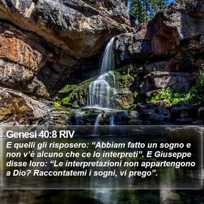Genesi 40:8 RIV Bible Verse Image