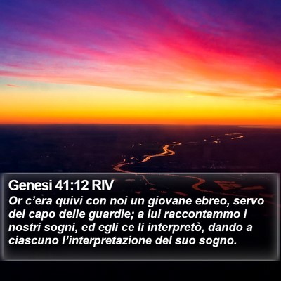 Genesi 41:12 RIV Bible Verse Image
