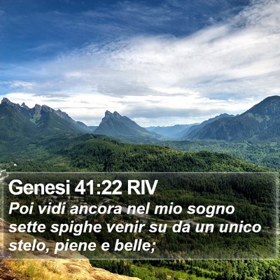 Genesi 41:22 RIV Bible Verse Image