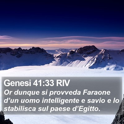 Genesi 41:33 RIV Bible Verse Image