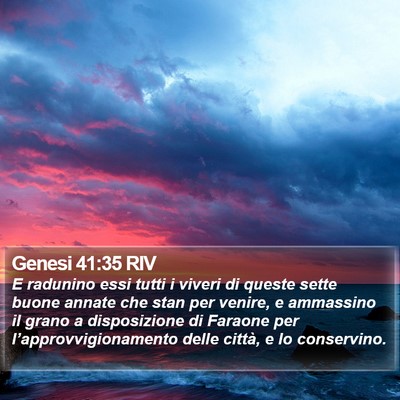 Genesi 41:35 RIV Bible Verse Image