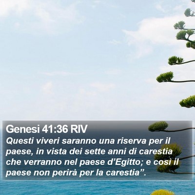 Genesi 41:36 RIV Bible Verse Image
