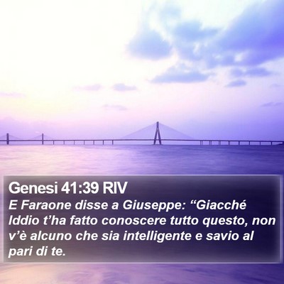 Genesi 41:39 RIV Bible Verse Image