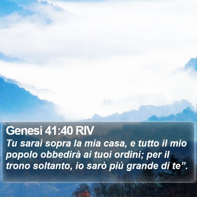 Genesi 41:40 RIV Bible Verse Image