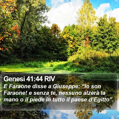 Genesi 41:44 RIV Bible Verse Image
