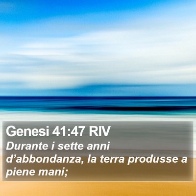 Genesi 41:47 RIV Bible Verse Image