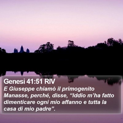 Genesi 41:51 RIV Bible Verse Image