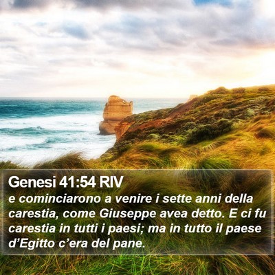 Genesi 41:54 RIV Bible Verse Image