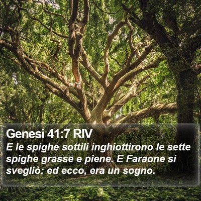 Genesi 41:7 RIV Bible Verse Image