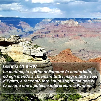 Genesi 41:8 RIV Bible Verse Image