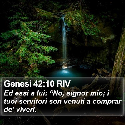 Genesi 42:10 RIV Bible Verse Image