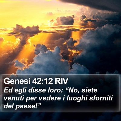 Genesi 42:12 RIV Bible Verse Image
