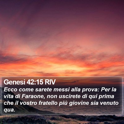 Genesi 42:15 RIV Bible Verse Image