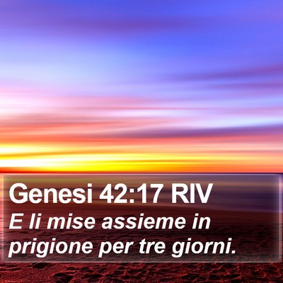 Genesi 42:17 RIV Bible Verse Image