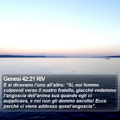 Genesi 42:21 RIV Bible Verse Image