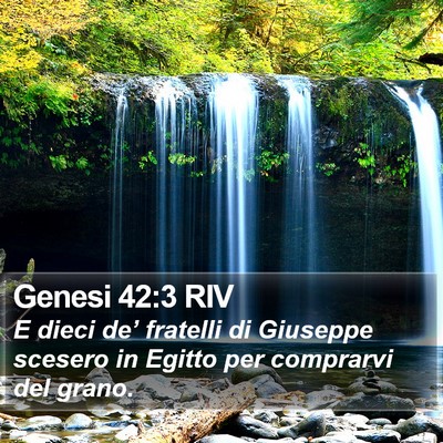 Genesi 42:3 RIV Bible Verse Image
