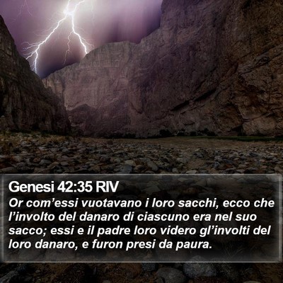 Genesi 42:35 RIV Bible Verse Image