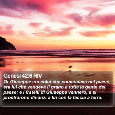 Genesi 42:6 RIV Bible Verse Image