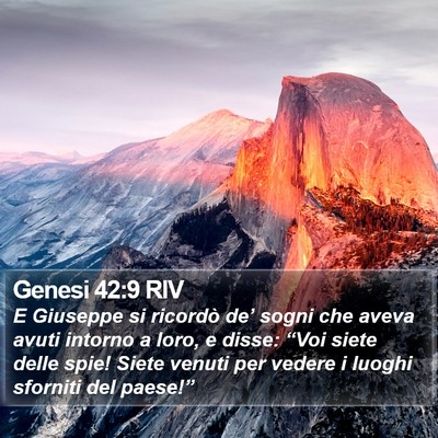 Genesi 42:9 RIV Bible Verse Image