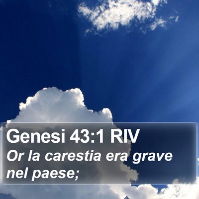 Genesi 43:1 RIV Bible Verse Image