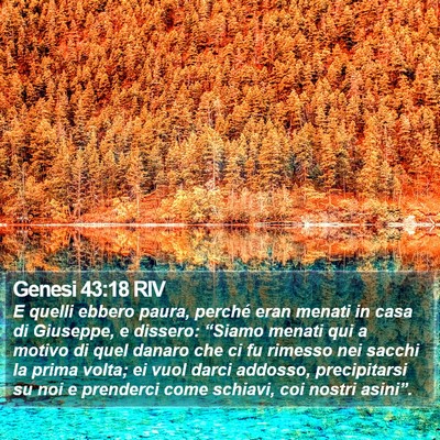 Genesi 43:18 RIV Bible Verse Image