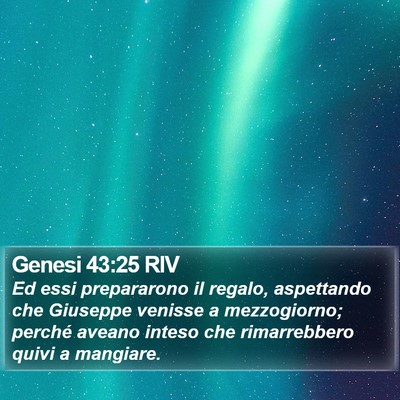 Genesi 43:25 RIV Bible Verse Image