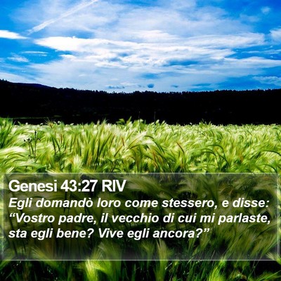 Genesi 43:27 RIV Bible Verse Image