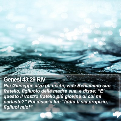Genesi 43:29 RIV Bible Verse Image