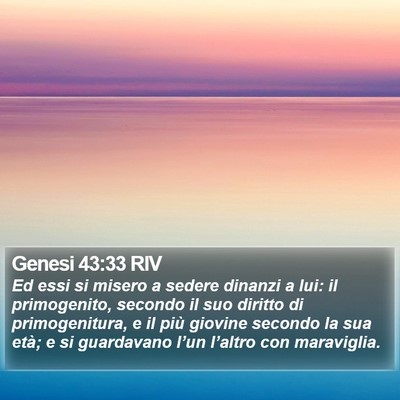 Genesi 43:33 RIV Bible Verse Image