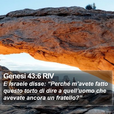 Genesi 43:6 RIV Bible Verse Image