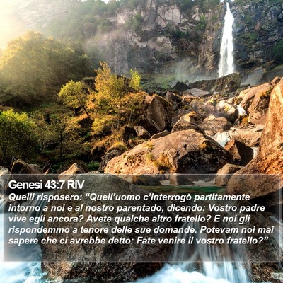 Genesi 43:7 RIV Bible Verse Image
