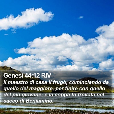 Genesi 44:12 RIV Bible Verse Image