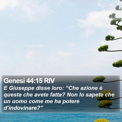 Genesi 44:15 RIV Bible Verse Image